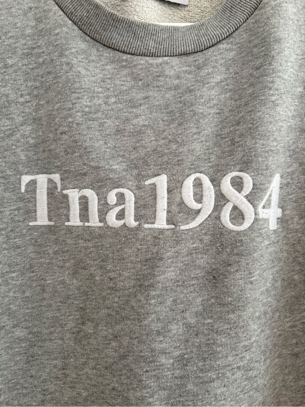 Aritzia TNA Gray Relaxed Crewneck Sweatshirt size S - Picture 4 of 8